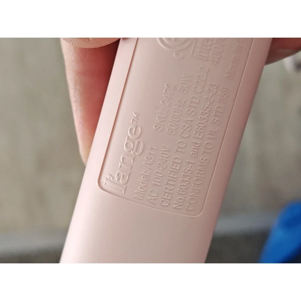 Lange Le Duo 360 Airflow Styler Flat Iron Hair Straightener Curler Blush Pink